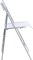 ISL Furnishings- Kasper Flex Luxury Modern Folding Chairs Acrylic Silver 1 Pk